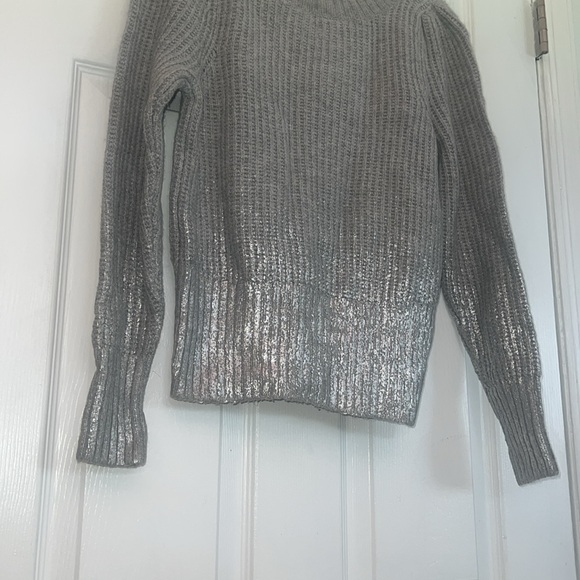 Armani Exchange A | X size X small pullover sweater gray misty grey coated NEW - Picture 2 of 15